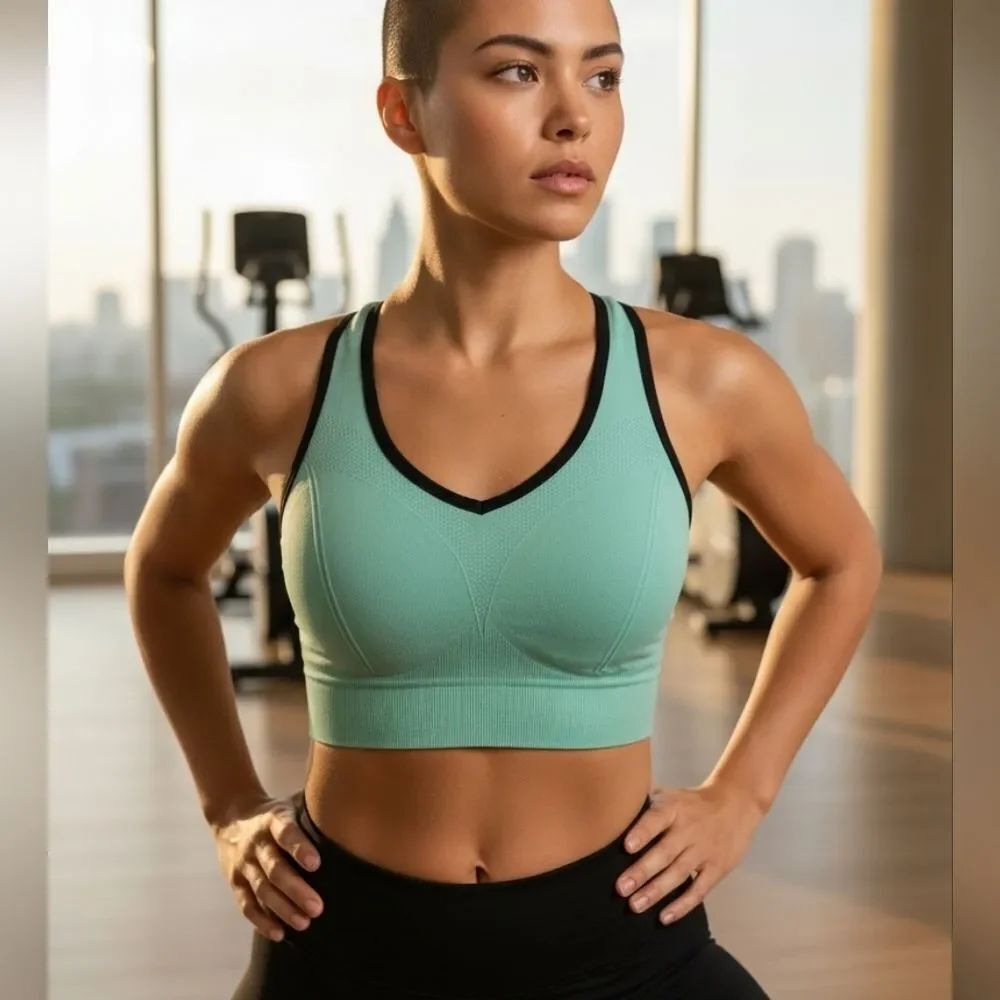 Mint Green Sports Bra